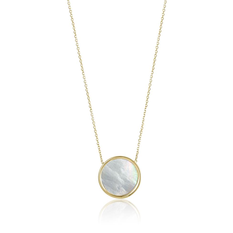 Nova 18ct Yellow Gold Mother of Pearl Necklace Thumbnail Image 0