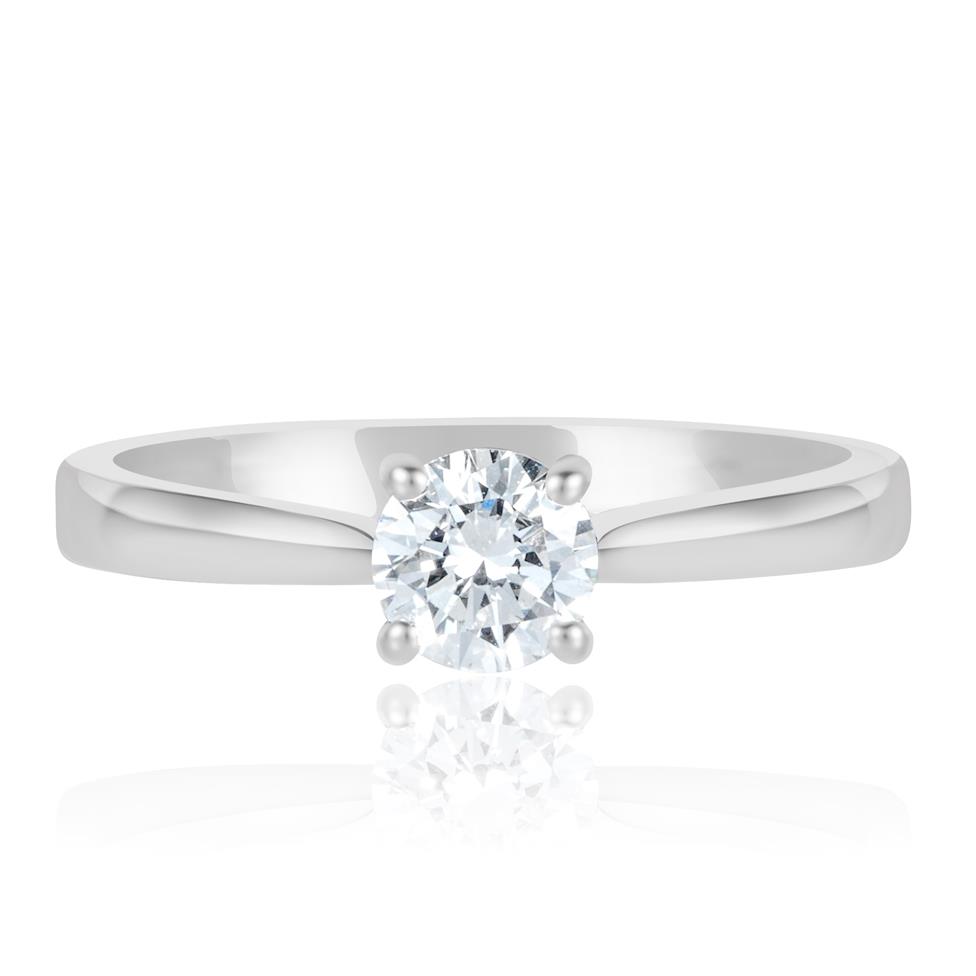 Platinum Diamond Solitaire Engagement Ring 0.60ct Thumbnail Image 1
