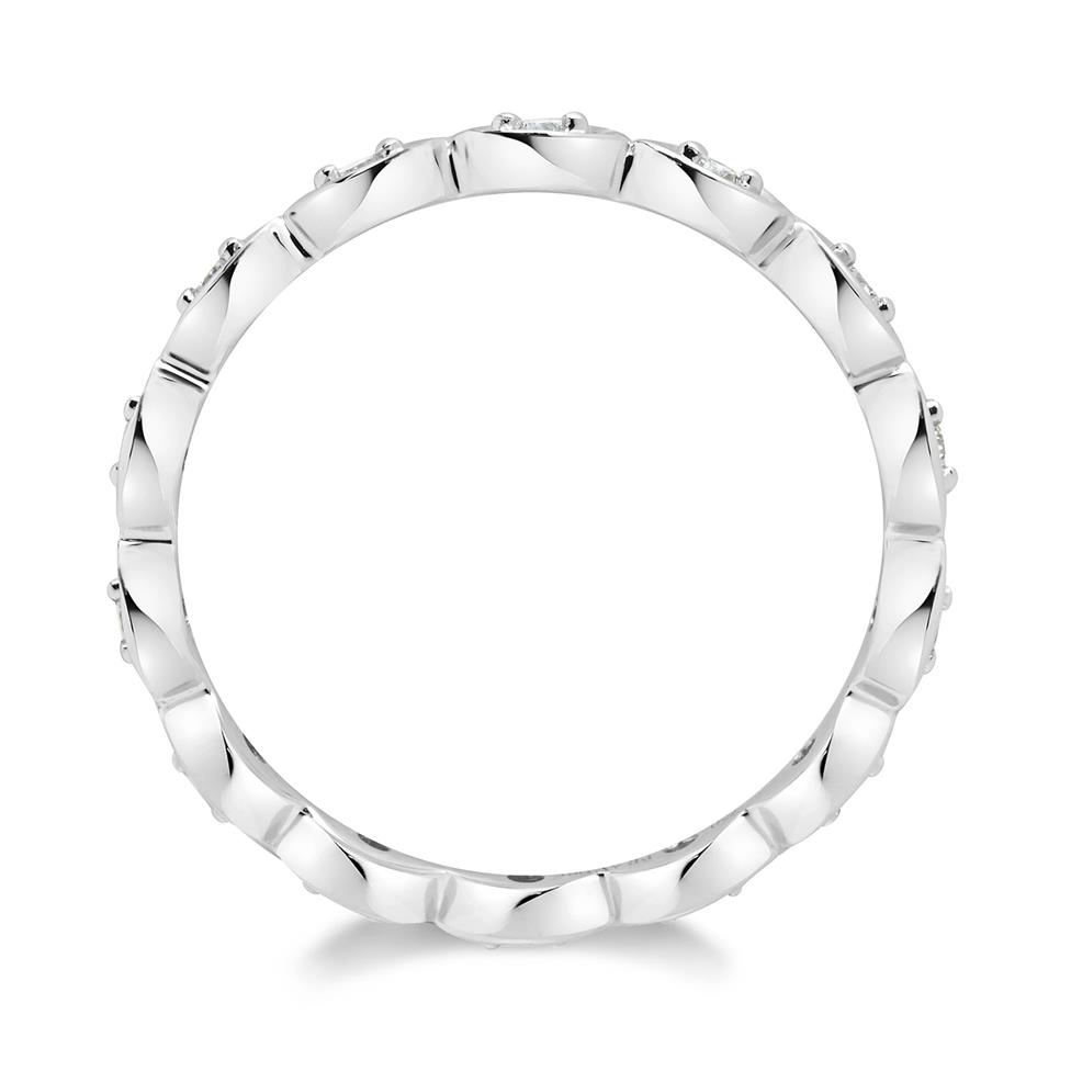 Platinum Diamond Full Eternity Ring 0.14ct Thumbnail Image 1