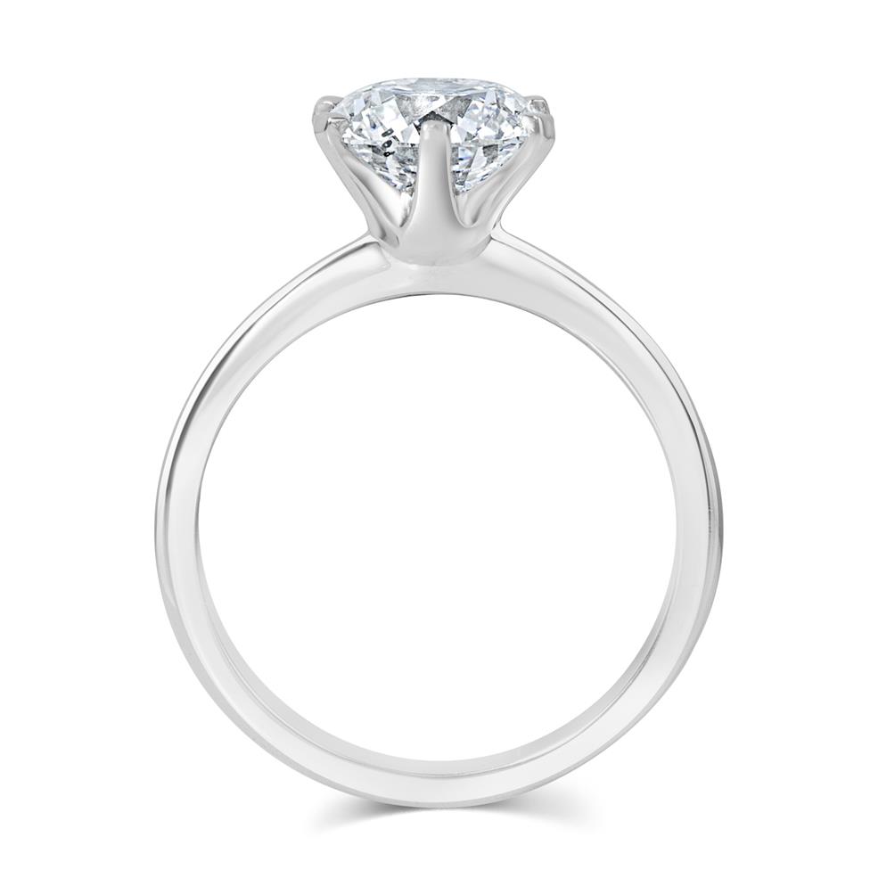 Six Claw Diamond Solitaire Ring | Pravins