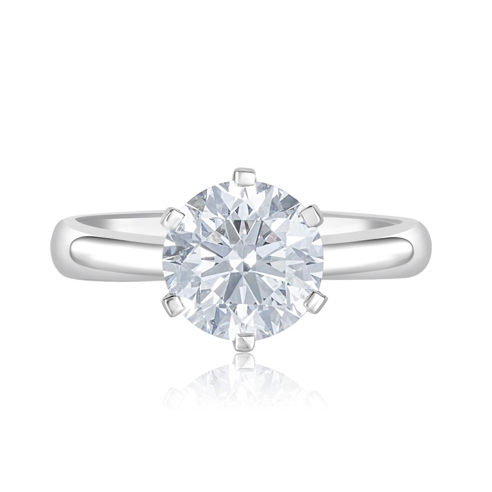 Six Claw Diamond Solitaire Ring | Pravins