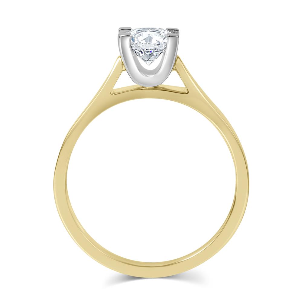 18ct Yellow Gold Diamond Solitaire Engagement Ring 0.70ct Thumbnail Image 2