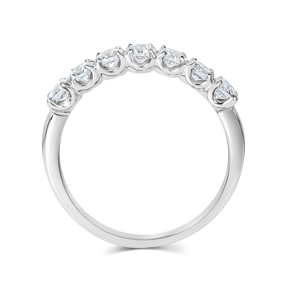 Platinum Diamond Seven Stone Eternity Ring 0.70ct Thumbnail Image 3