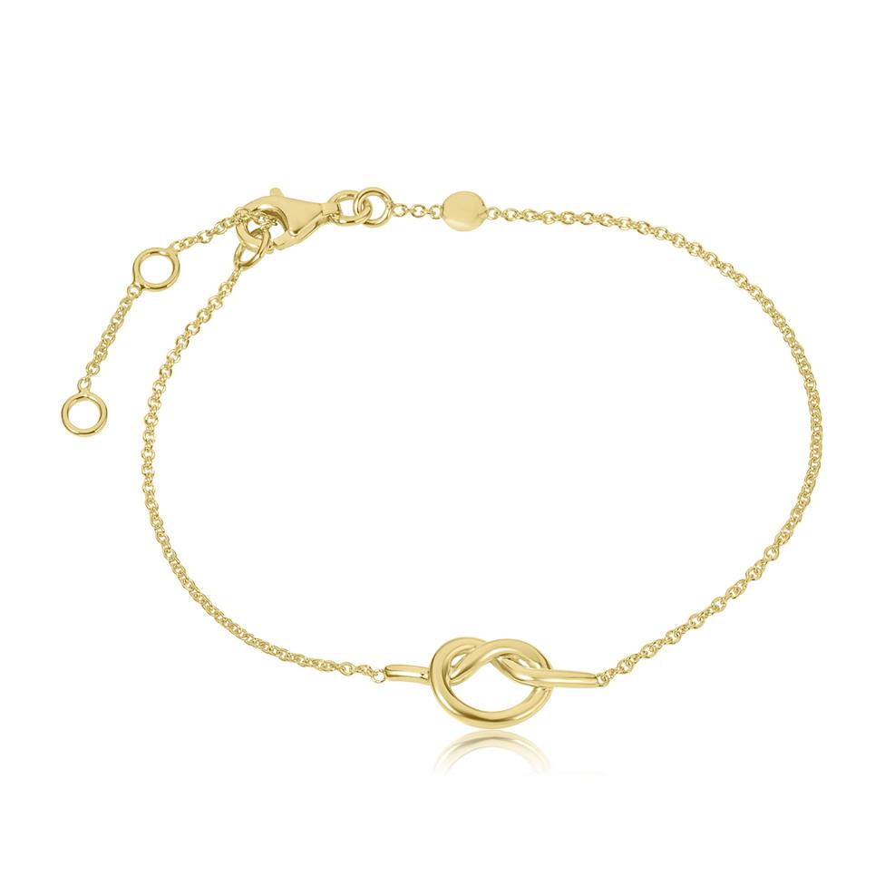 Forget Me Knot 18ct Yellow Gold Knot Design Bracelet Image 1
