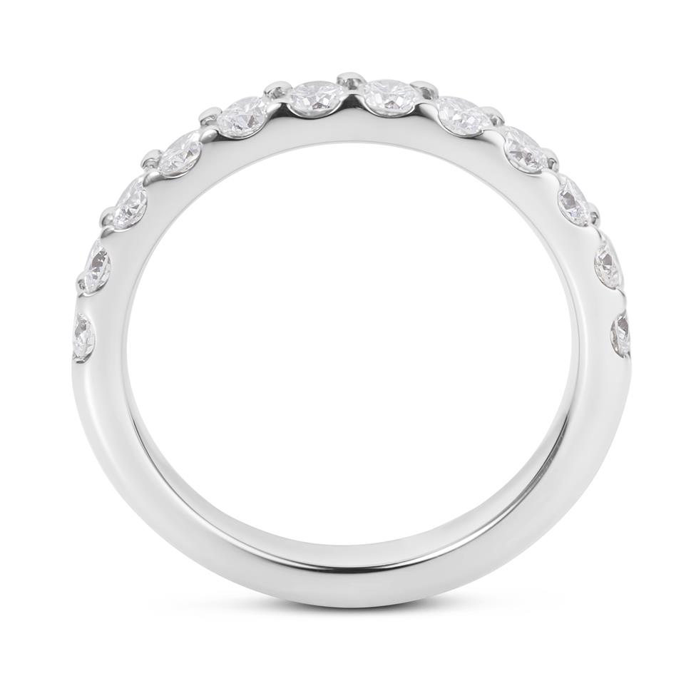 Platinum Diamond Half Eternity Ring 0.70ct Thumbnail Image 3