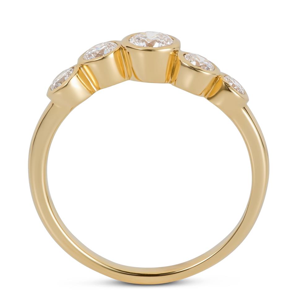 Alchemy 18ct Yellow Gold Graduated Diamond Dress Ring 0.60ct Thumbnail Image 3