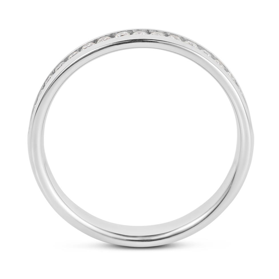 Platinum Diamond Court Shape Eternity Ring Thumbnail Image 3