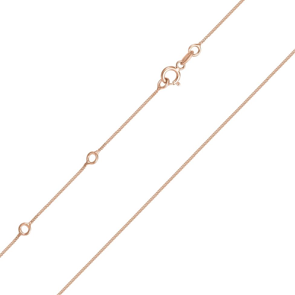18ct Rose Gold Curb Chain Thumbnail Image 0