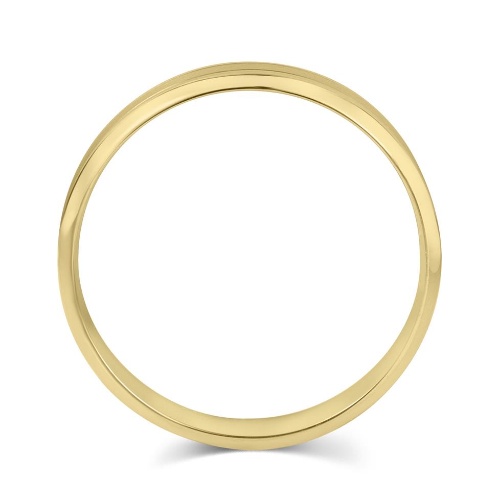 18ct Yellow Gold Brushed Finish Wedding Ring Thumbnail Image 2