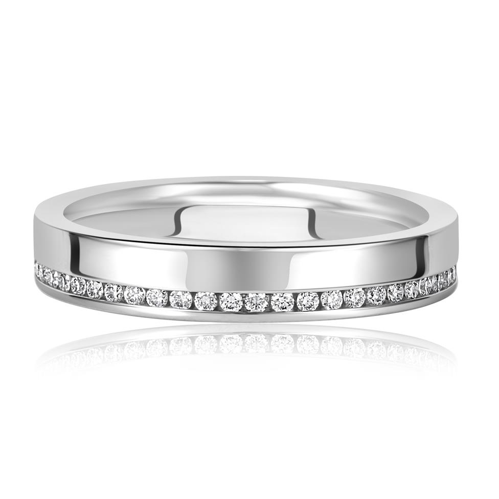 Platinum Diamond Set Wedding Ring 0.25ct Thumbnail Image 1