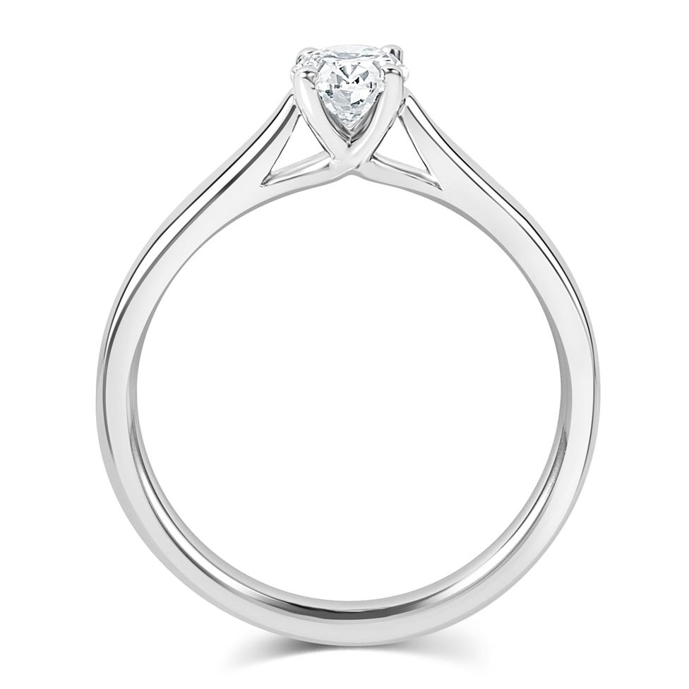 Platinum Diamond Solitaire Engagement Ring 0.50ct  Thumbnail Image 2