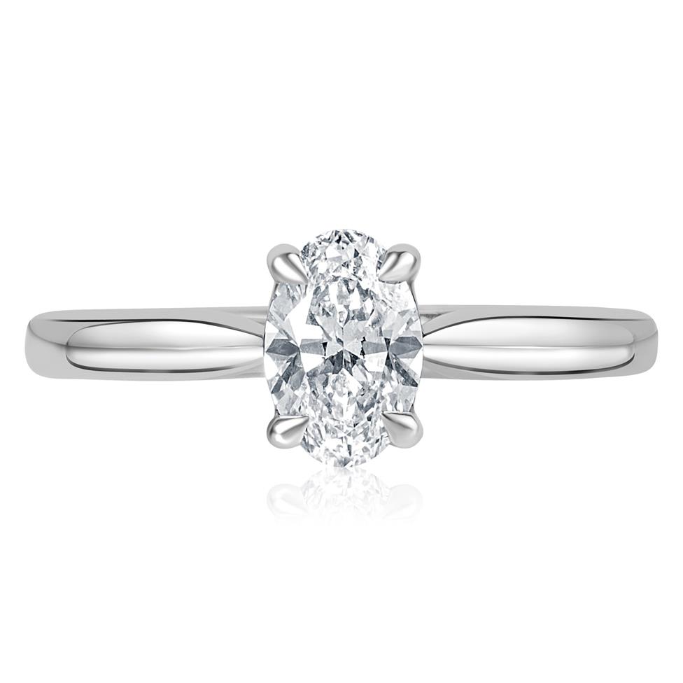 Platinum Diamond Solitaire Engagement Ring 0.80ct  Thumbnail Image 1