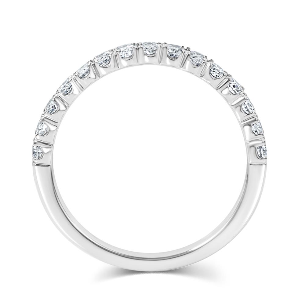 Platinum Diamond Half Eternity Ring 0.65ct  Thumbnail Image 2