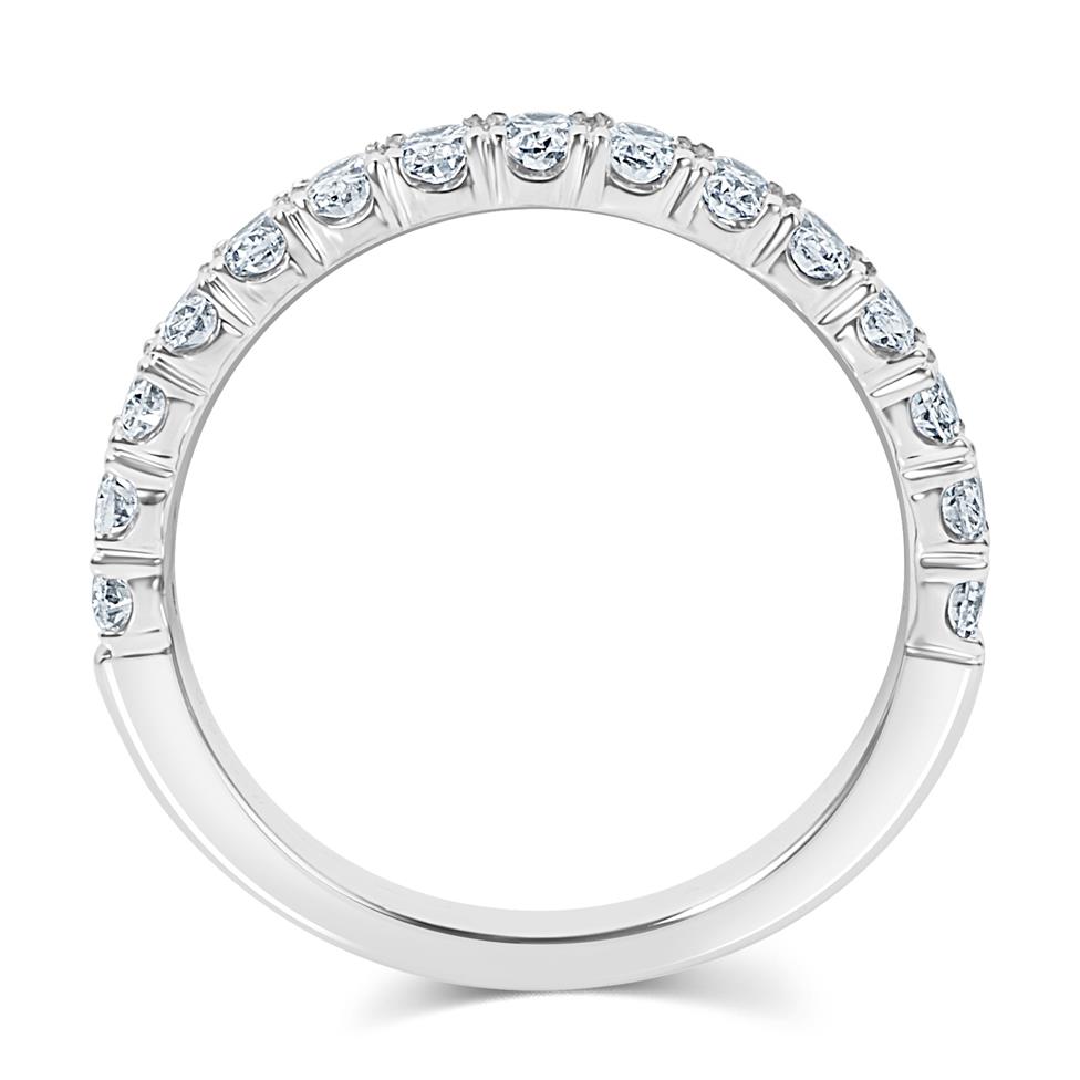 Platinum Diamond Half Eternity Ring 0.95ct  Thumbnail Image 2