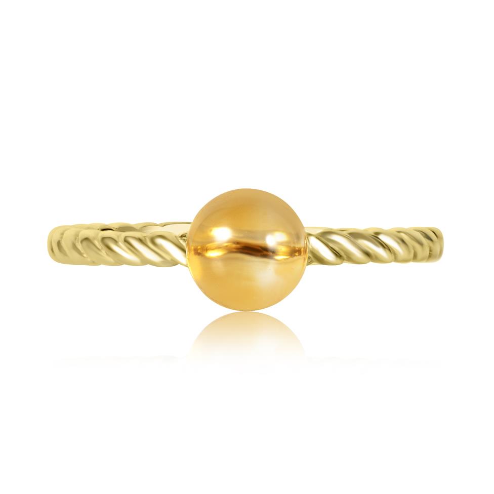Candy 18ct Yellow Gold Citrine Dress Ring Thumbnail Image 2