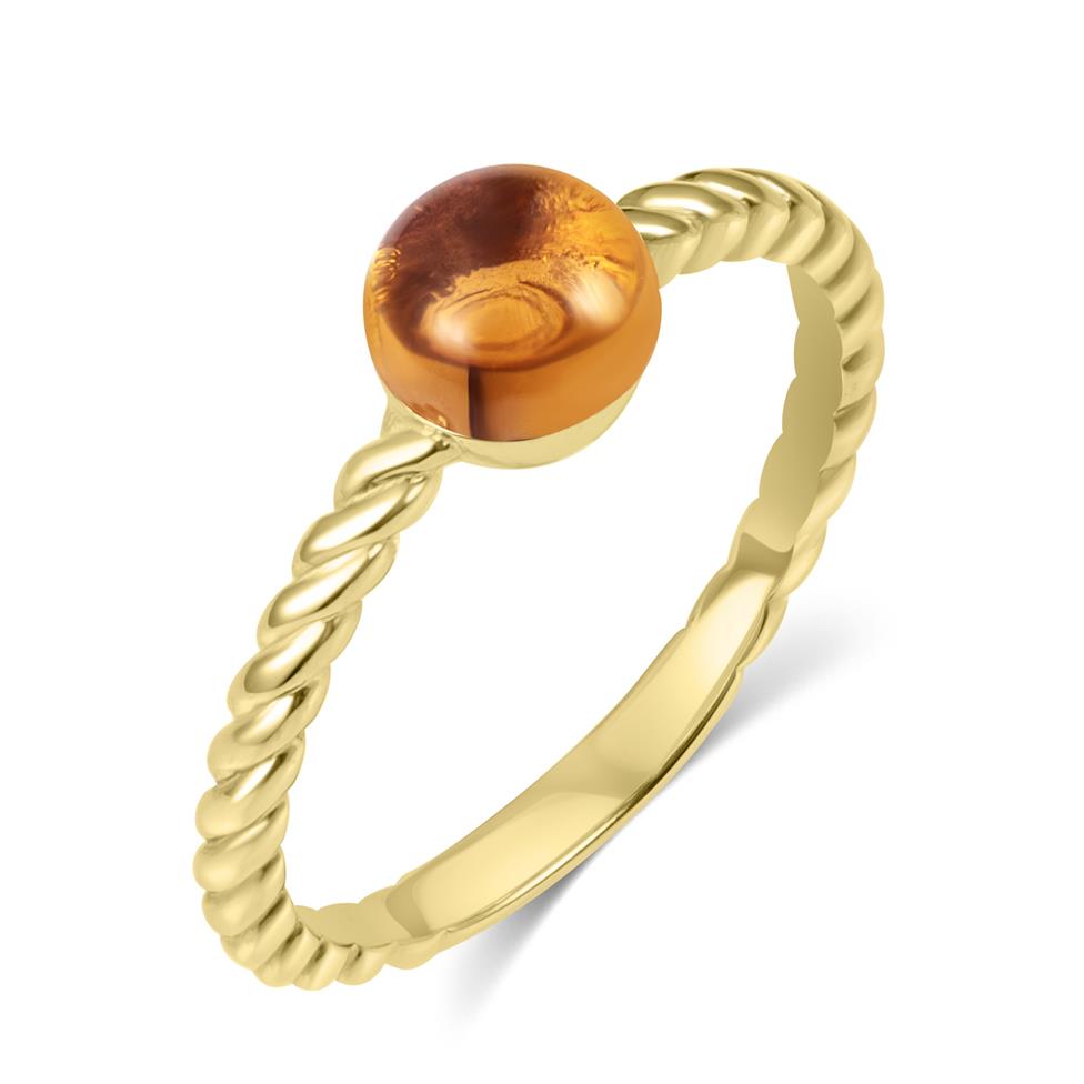 Candy 18ct Yellow Gold Citrine Dress Ring Thumbnail Image 0