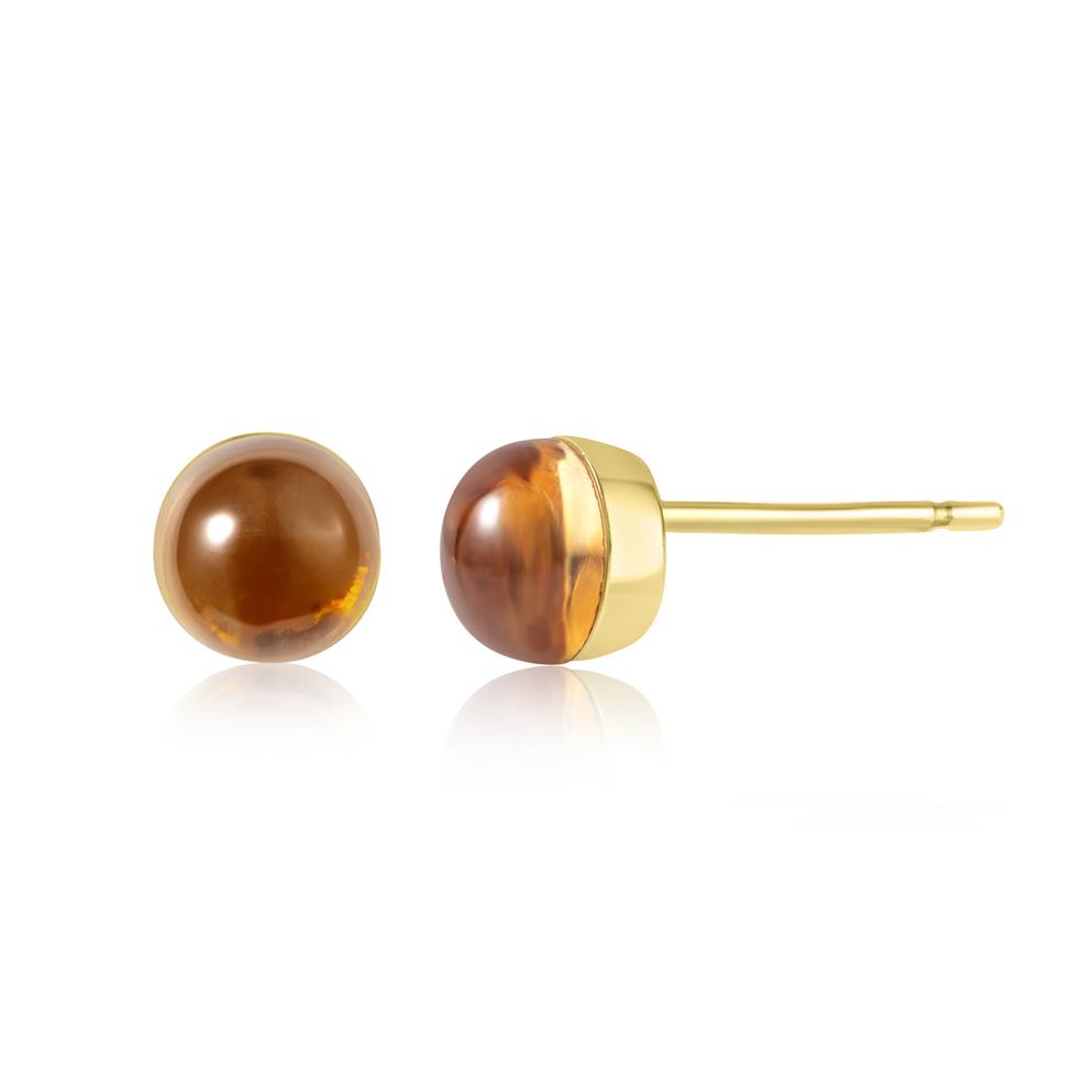 Candy 18ct Yellow Gold Citrine Stud Earrings Thumbnail Image 0