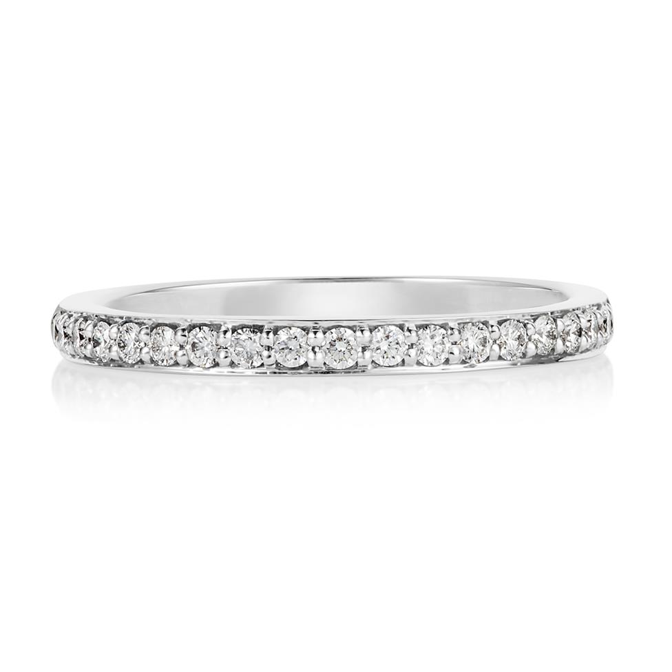 Platinum Diamond Half Eternity Ring 0.20ct Thumbnail Image 2