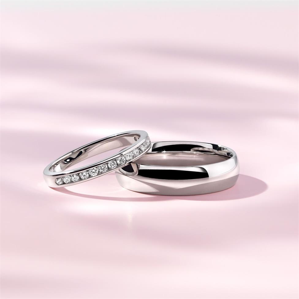 Platinum Diamond Half Eternity Ring 0.22ct Thumbnail Image 4
