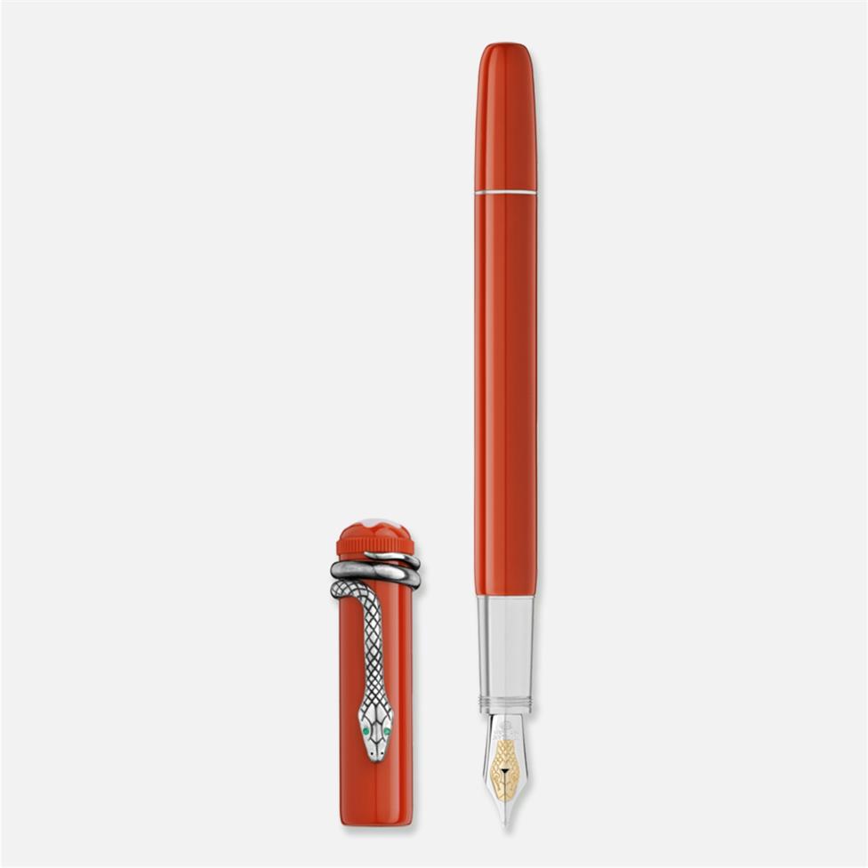 Montblanc Heritage Rouge et Noir Coral Fountain Pen Thumbnail Image 3