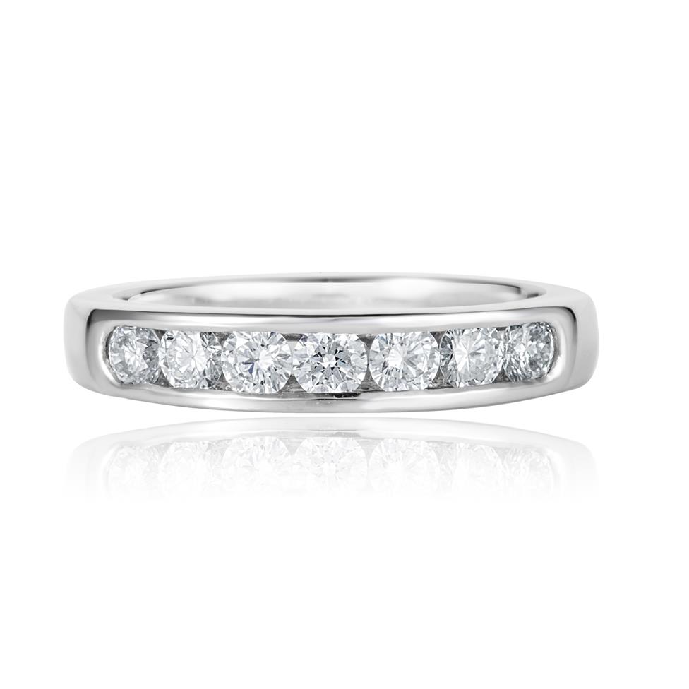 Platinum Diamond Half Eternity Ring 0.60ct Thumbnail Image 1