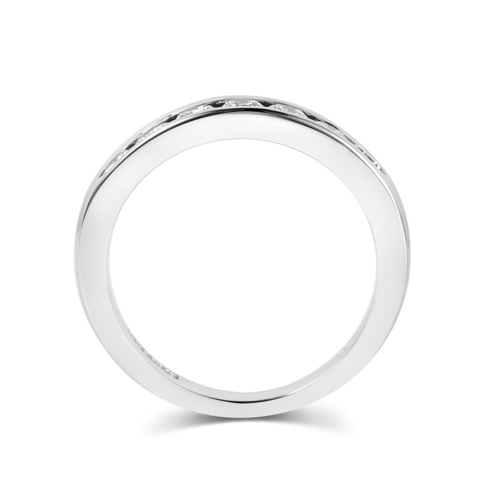 Platinum Diamond Half Eternity Ring 0.60ct Thumbnail Image 2