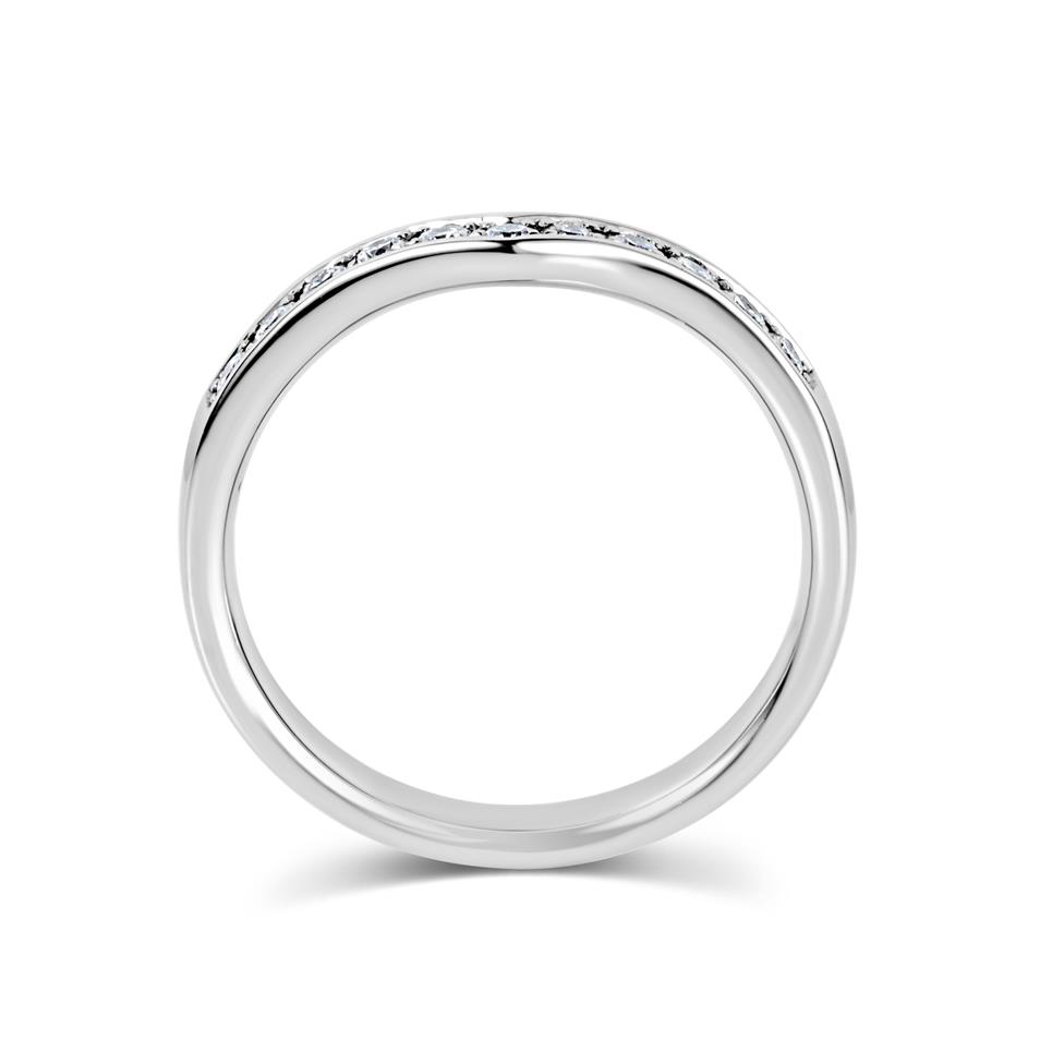 Platinum Wishbone Style Diamond Ring 0.30ct Thumbnail Image 2