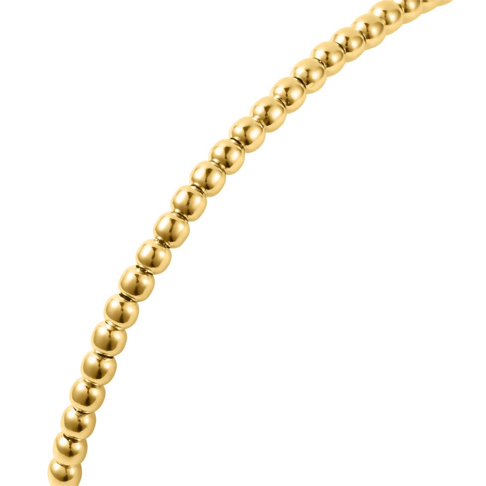 18ct Yellow Gold Plain Bead Bracelet  Thumbnail Image 1