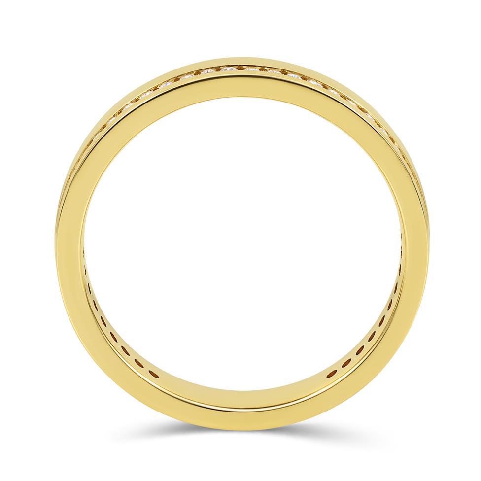18ct Yellow Gold Diamond Set Wedding Ring 0.25ct Thumbnail Image 2