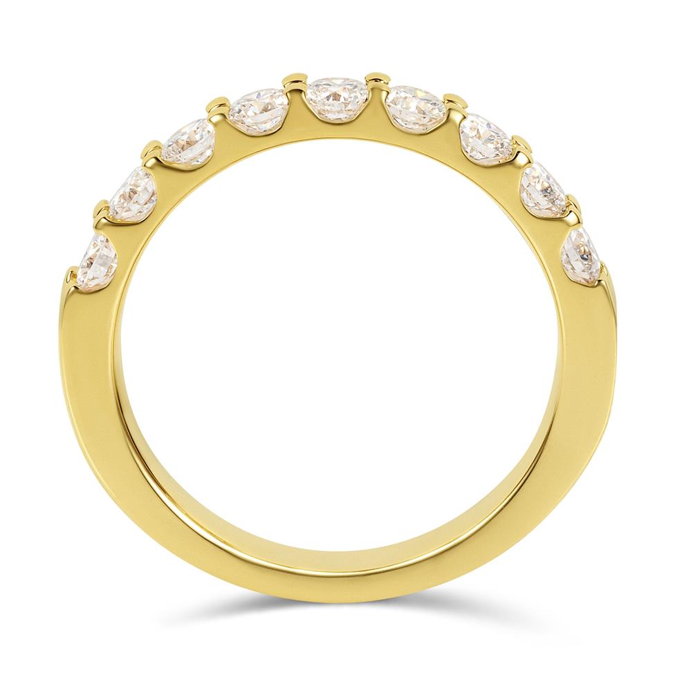 18ct Yellow Gold Diamond Half Eternity Ring 0.75ct Thumbnail Image 2