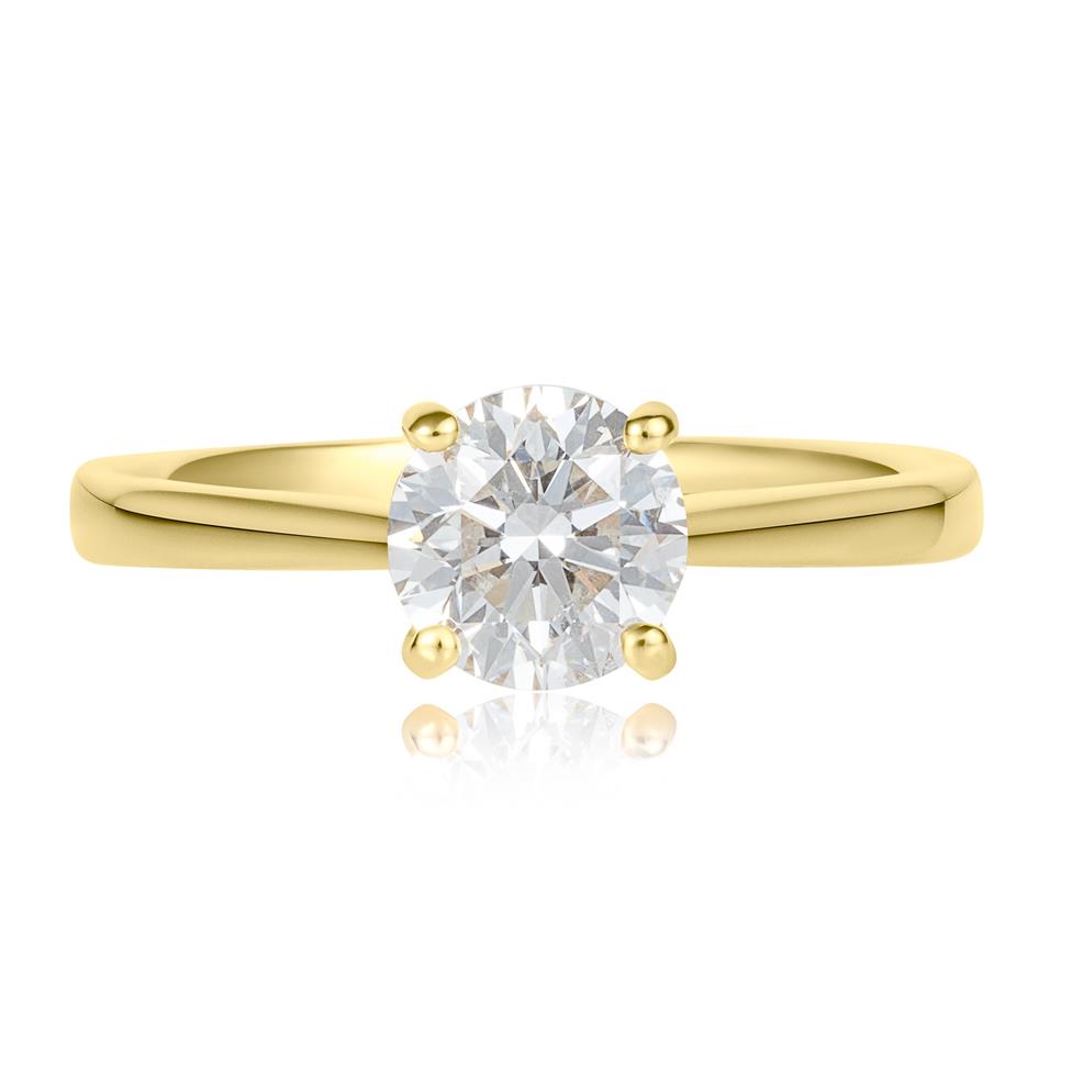 18ct Yellow Gold Diamond Solitaire Engagement Ring 1.00ct  Thumbnail Image 1