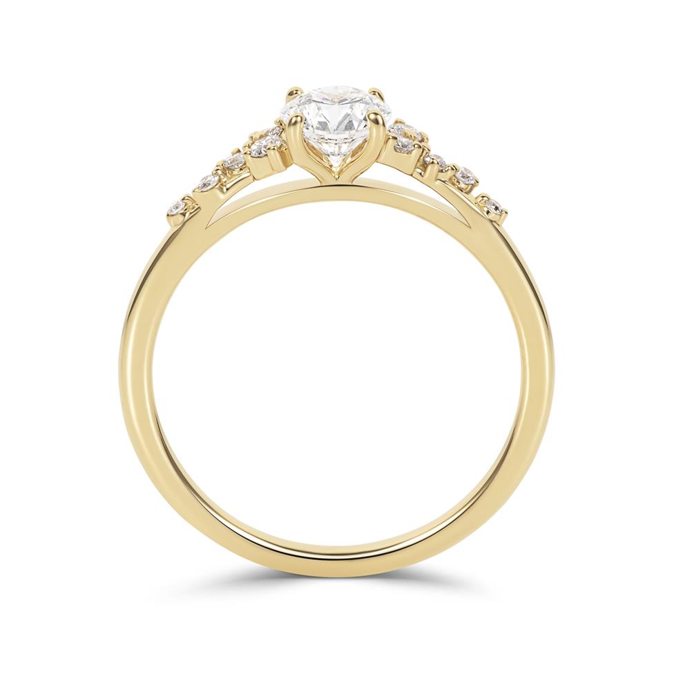 Stardust 18ct Yellow Gold Diamond Engagement Ring 0.50ct Thumbnail Image 2