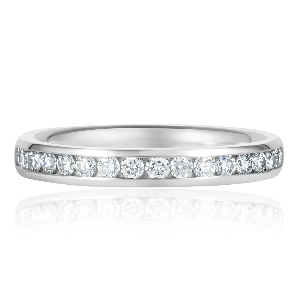 Platinum Diamond Half Eternity Ring 0.33ct Thumbnail Image 2