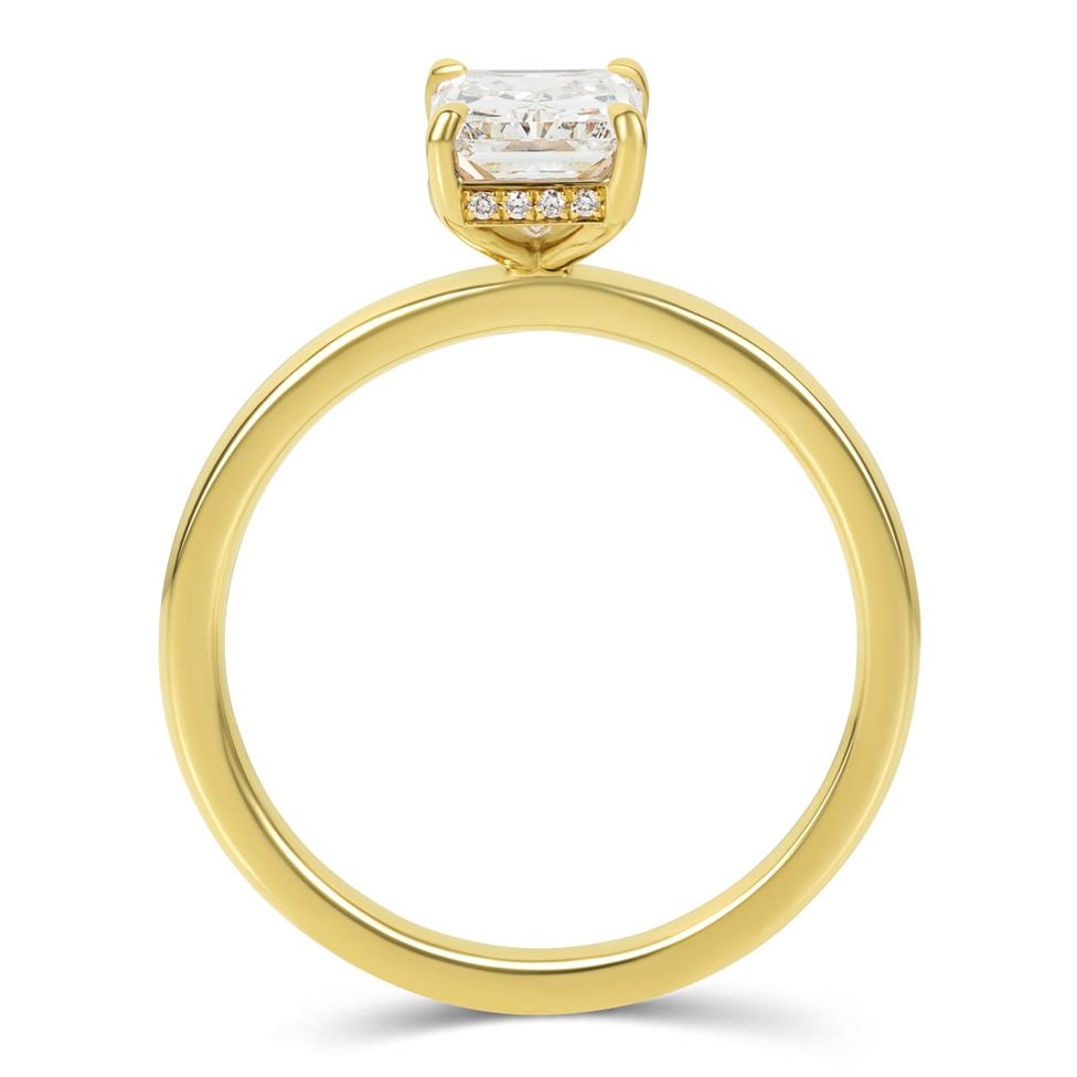 18ct Yellow Gold Radiant Diamond Engagement Ring 1.50ct Thumbnail Image 2