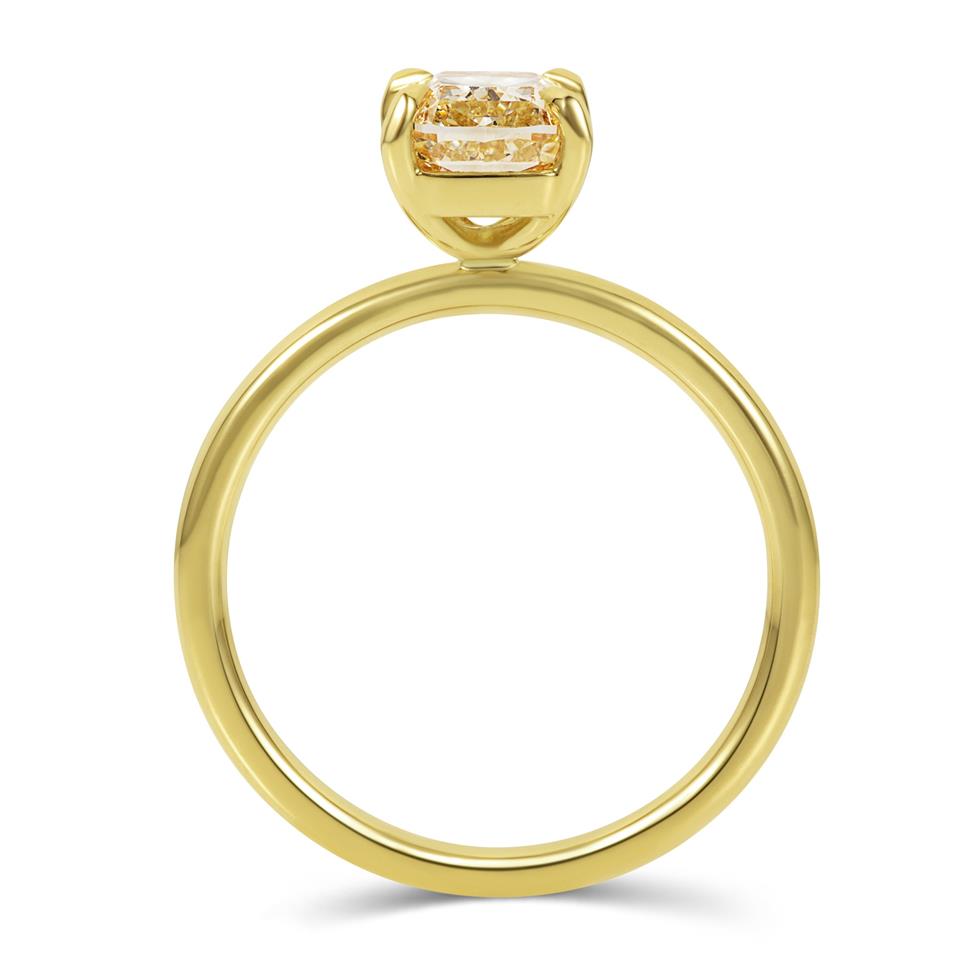 18ct Yellow Gold Fancy Yellow Diamond Engagement Ring 1.50ct Thumbnail Image 2