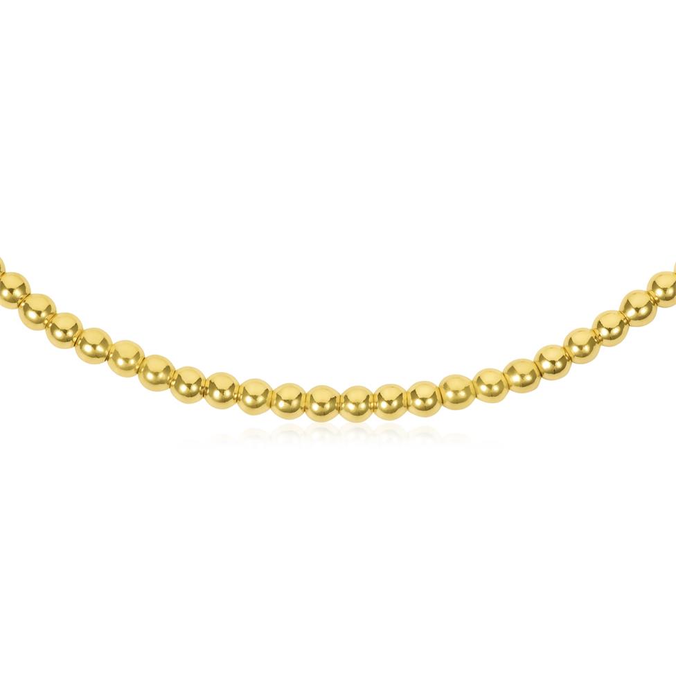 18ct Yellow Gold Bead Toggle Bracelet Thumbnail Image 1
