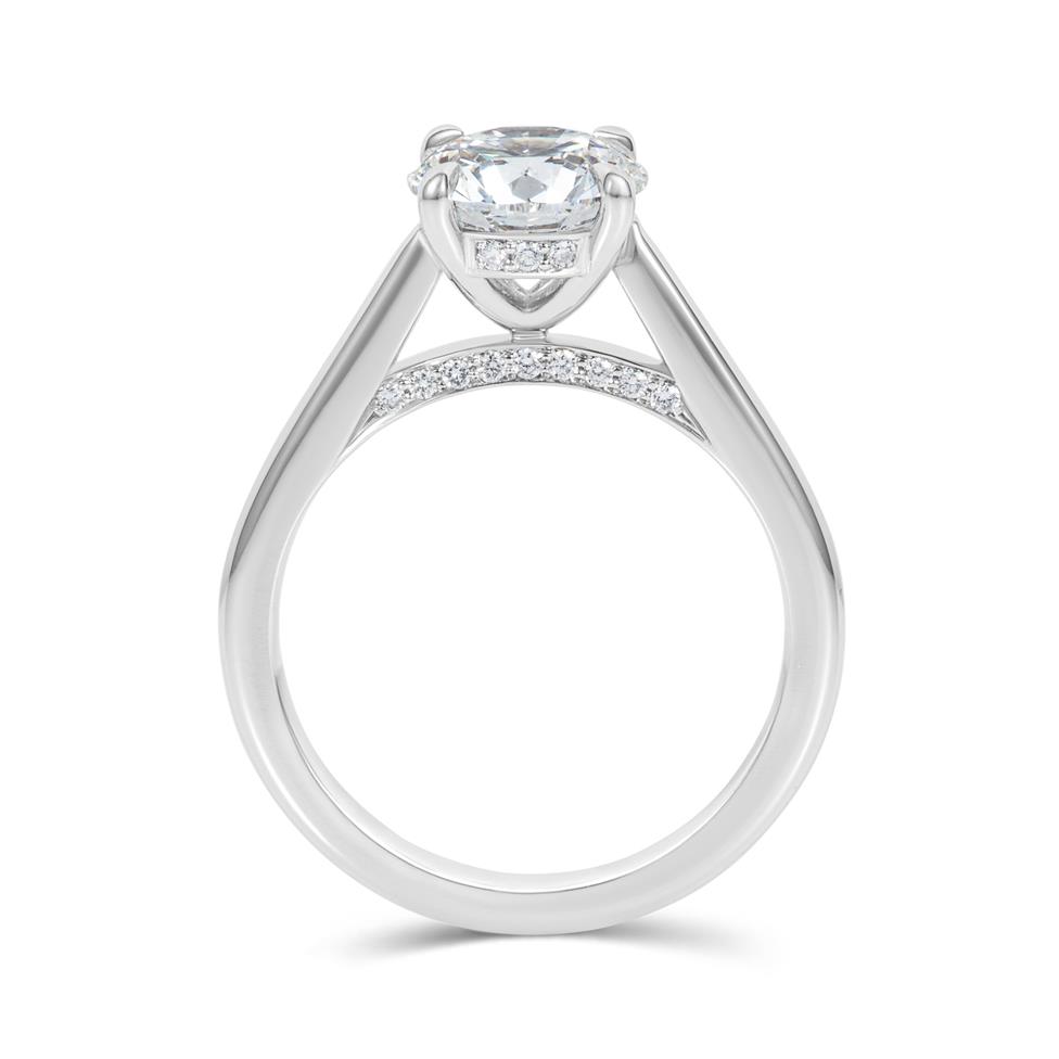 Platinum Diamond Solitaire Engagement Ring 2.00ct Thumbnail Image 2