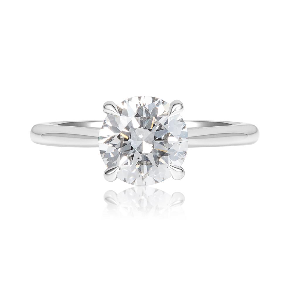 Platinum Diamond Solitaire Engagement Ring 2.00ct Thumbnail Image 1