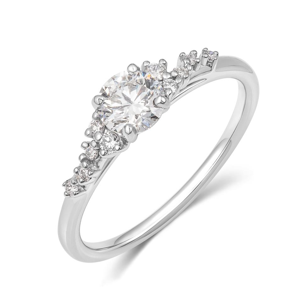 Stardust Platinum Diamond Engagement Ring 0.50ct Thumbnail Image 0