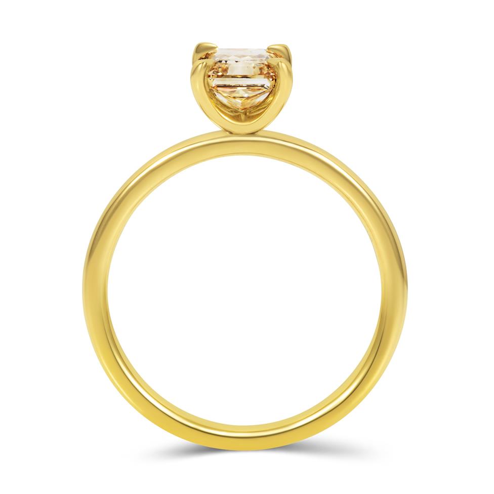 18ct Yellow Gold Fancy Yellow Diamond Engagement Ring 1.30ct Thumbnail Image 2