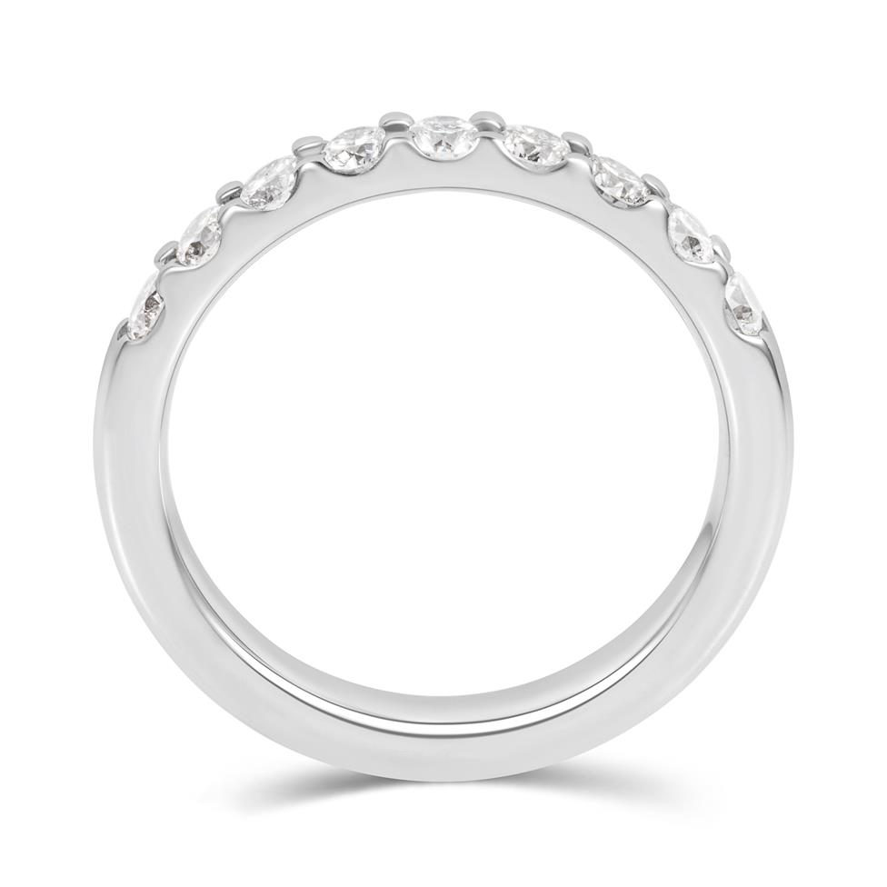 Platinum Diamond Half Eternity Ring 0.60ct Thumbnail Image 2