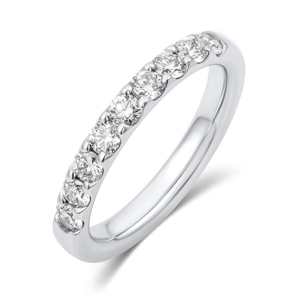 Platinum Diamond Half Eternity Ring 0.60ct Thumbnail Image 0