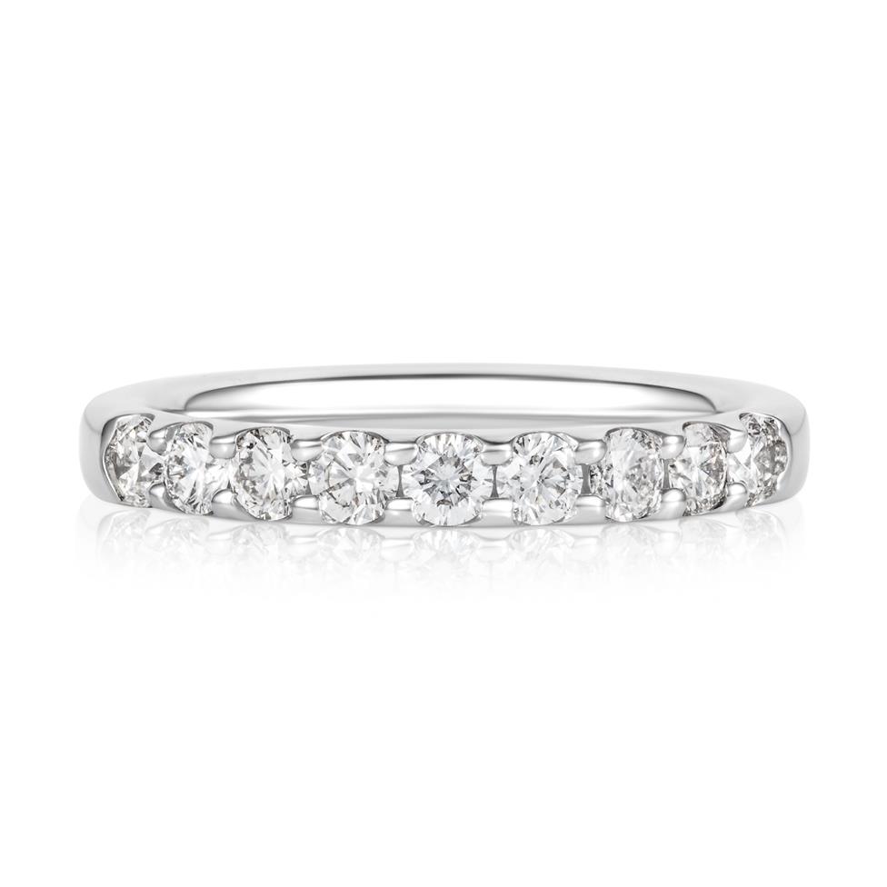 Platinum Diamond Half Eternity Ring 0.60ct Thumbnail Image 1