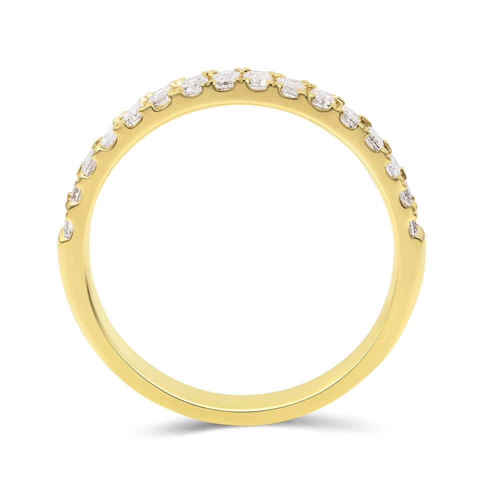 18ct Yellow Gold Diamond Half Eternity Ring 0.65ct Thumbnail Image 2