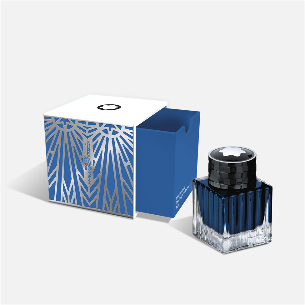 Montblanc Meisterstuck The Origin Collection Blue Ink Bottle 50ml Thumbnail Image 1