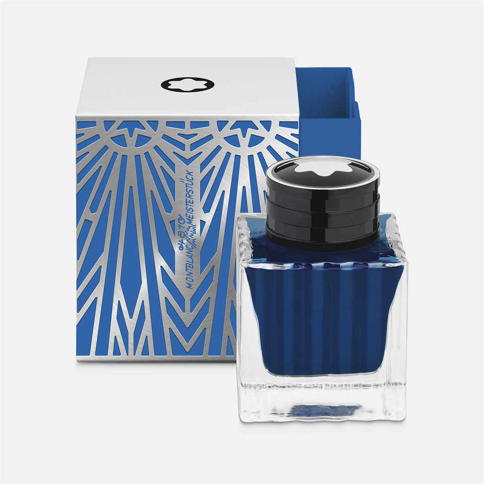 Montblanc Meisterstuck The Origin Collection Blue Ink Bottle 50ml Thumbnail Image 0