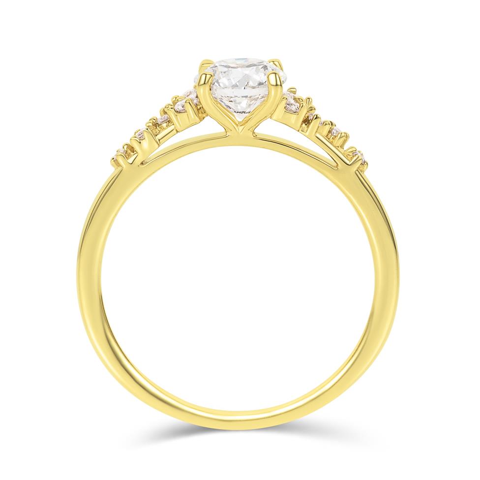 Stardust 18ct Yellow Gold Diamond Engagement Ring 0.70ct Thumbnail Image 2