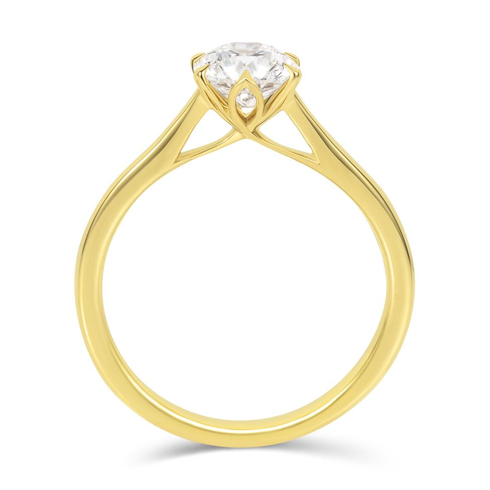 18ct Yellow Gold Diamond Solitaire Engagement Ring 1.00ct  Thumbnail Image 2