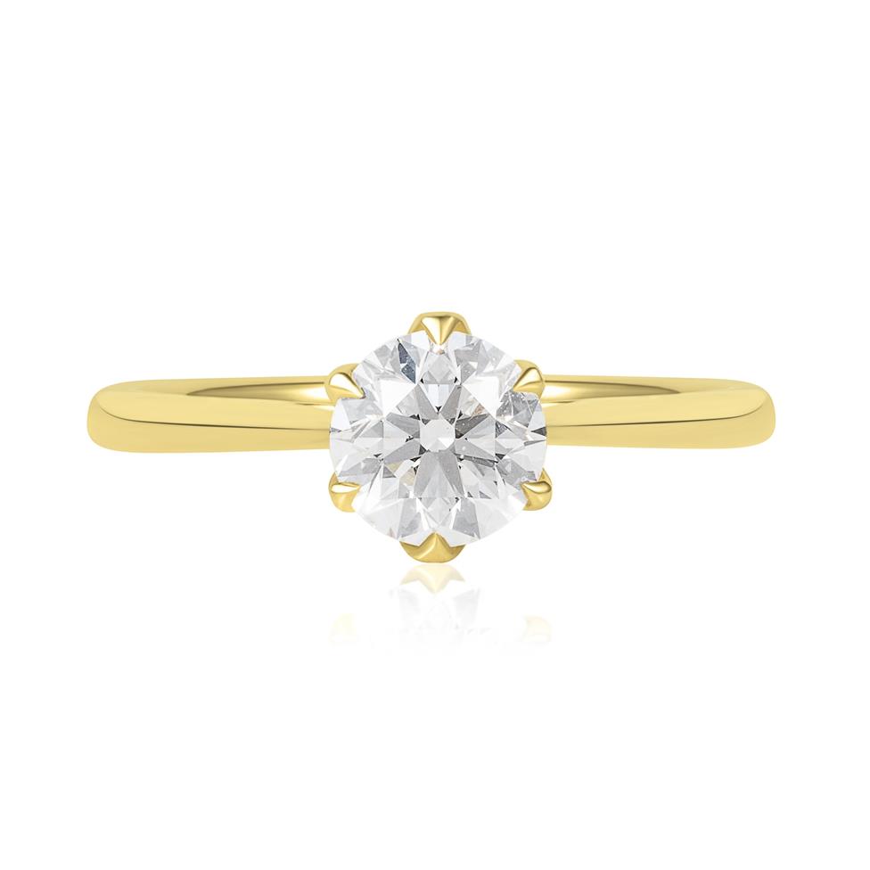 18ct Yellow Gold Diamond Solitaire Engagement Ring 1.00ct  Thumbnail Image 1