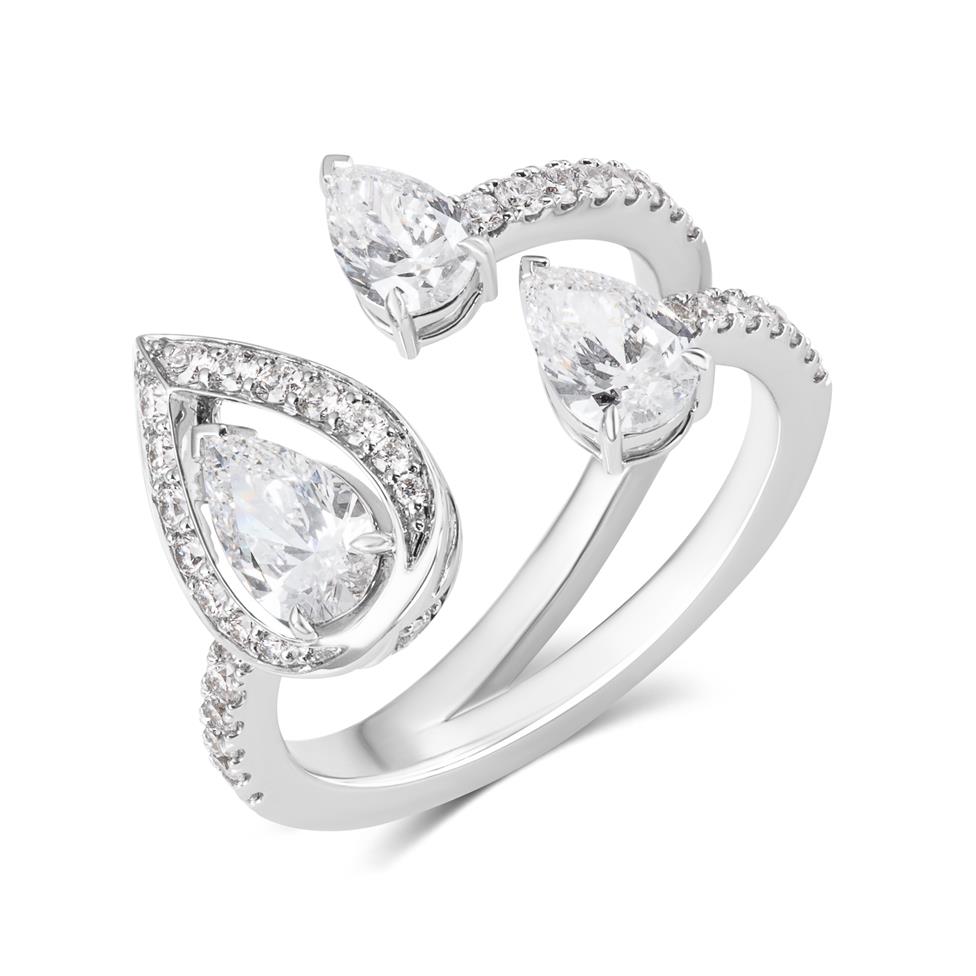 Theia 18ct White Gold Diamond Cocktail Ring Thumbnail Image 0